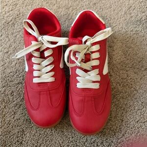 DV - Dolce Vita Red Sneakers - women's size 8